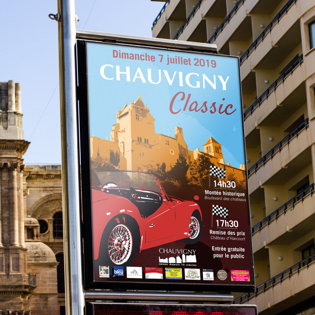 Agence communication Aliénor Consultants Chauvigny affiche course classic