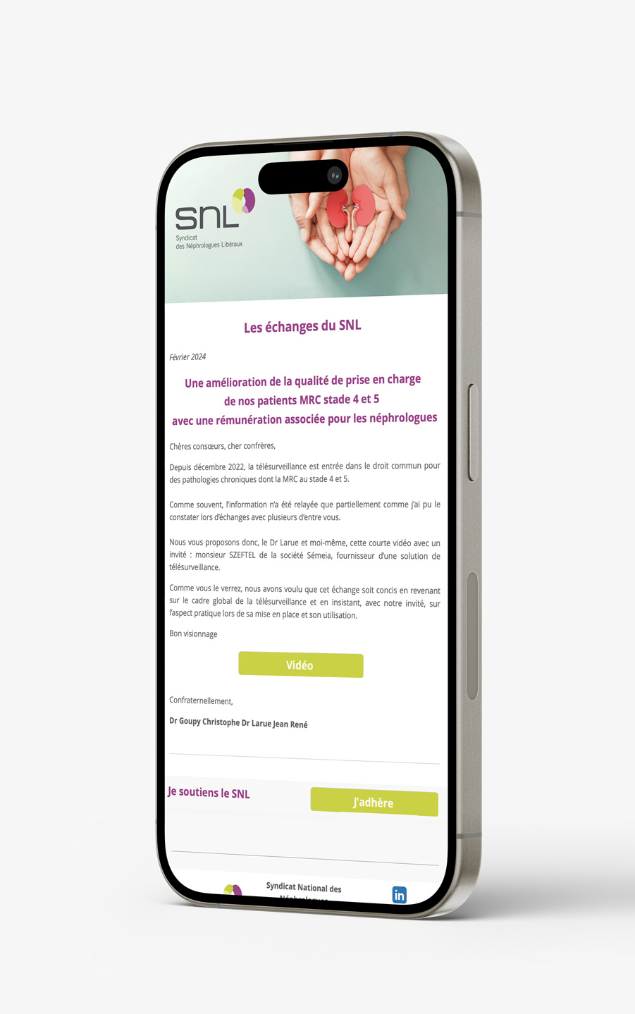 Agence communication Aliénor Consultants SNL newsletter